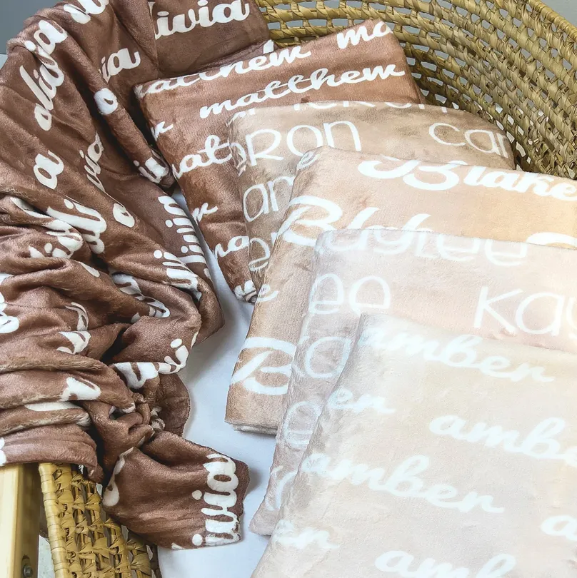 REPEATING NAME PERSONALIZED BABY BLANKET