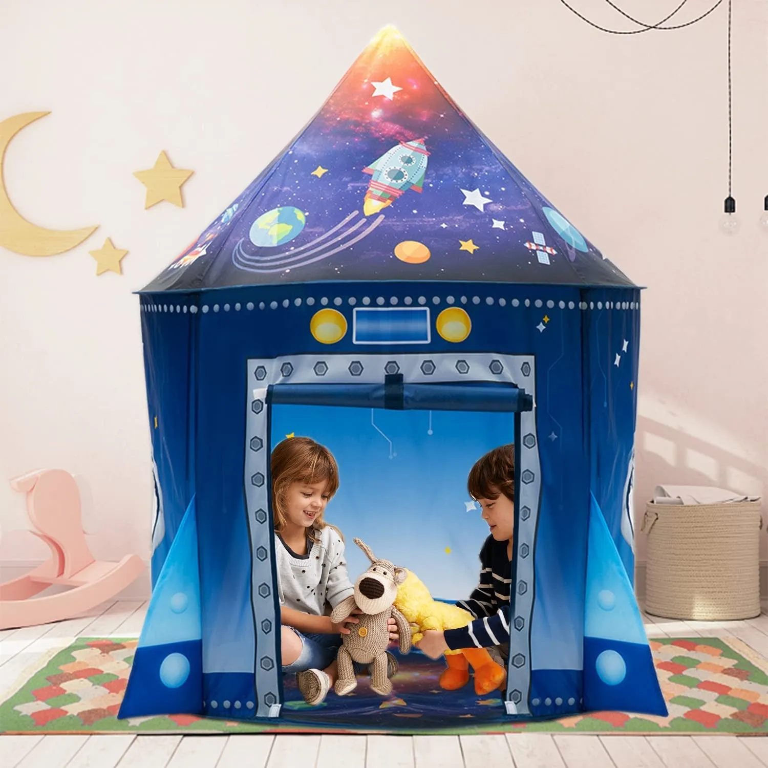 Rocket Ship Space Pop up Play Tent