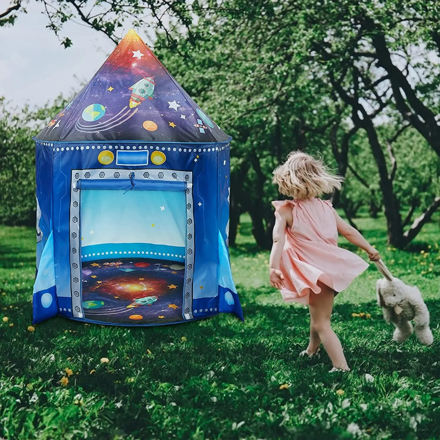 Rocket Ship Space Pop up Play Tent
