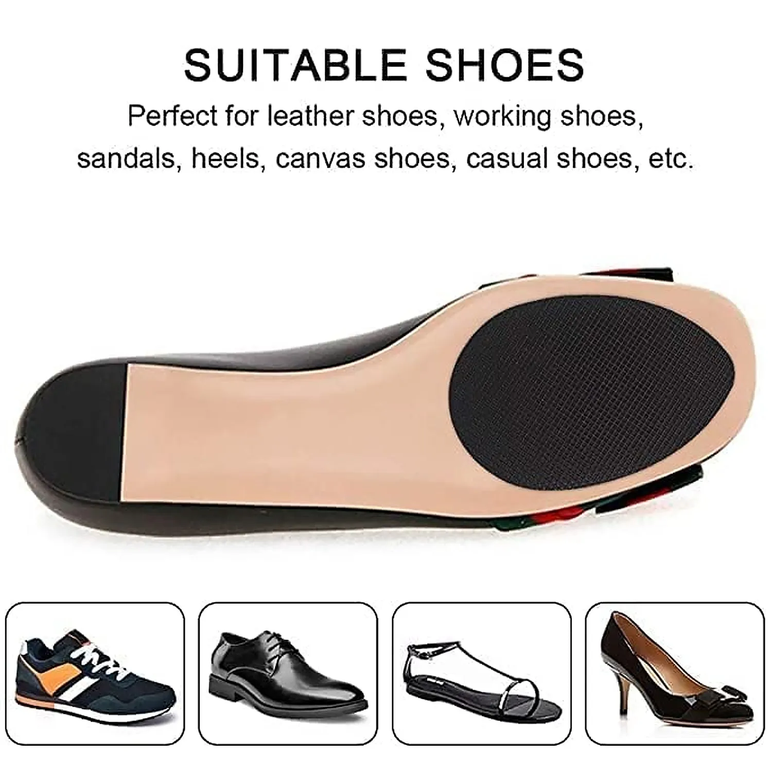 Self-Adhesive Shoe Grips – Non-Skid Pads for Ladies Shoes