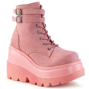 SHAKER-52 DemoniaCult Baby Pink Sexy Women's Ankle Boots (Alternative Footwear)