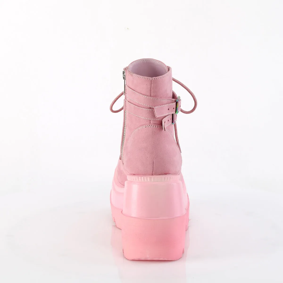 SHAKER-52 DemoniaCult Baby Pink Sexy Women's Ankle Boots (Alternative Footwear)