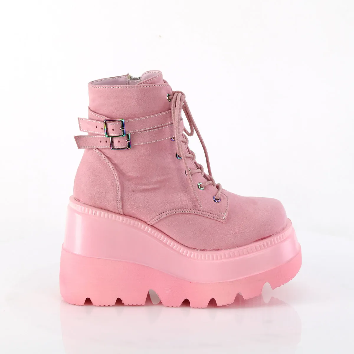 SHAKER-52 DemoniaCult Baby Pink Sexy Women's Ankle Boots (Alternative Footwear)