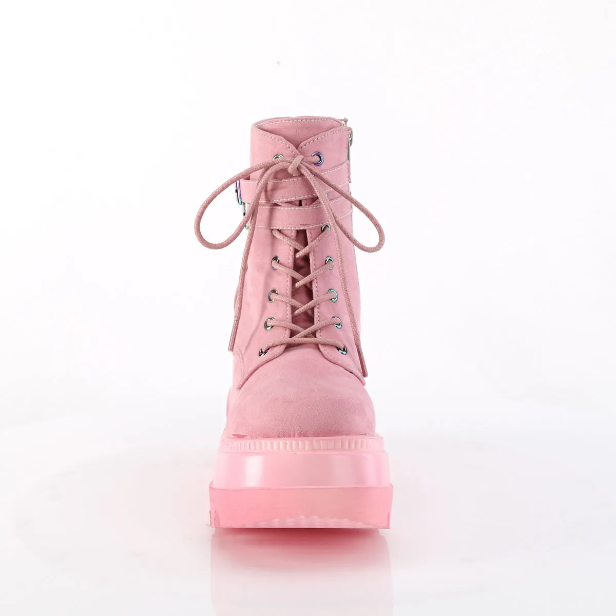 SHAKER-52 DemoniaCult Baby Pink Sexy Women's Ankle Boots (Alternative Footwear)