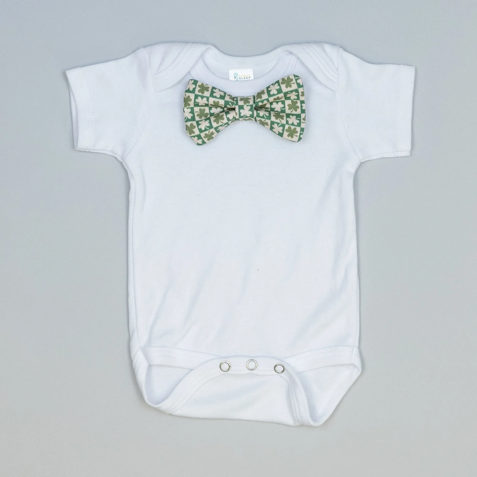 Shamrock Check Bowtie Bodysuit
