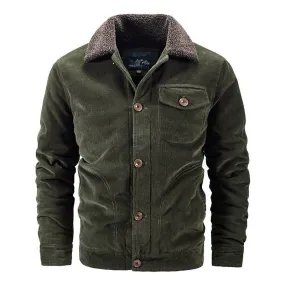 Single Breasted Warm Winter Autumn Jacket For Men