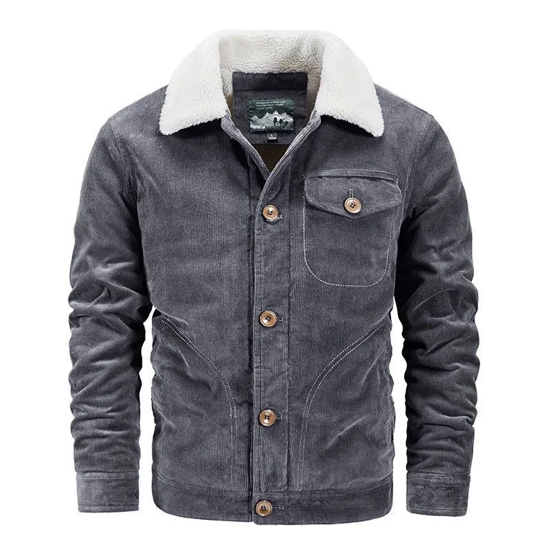Single Breasted Warm Winter Autumn Jacket For Men
