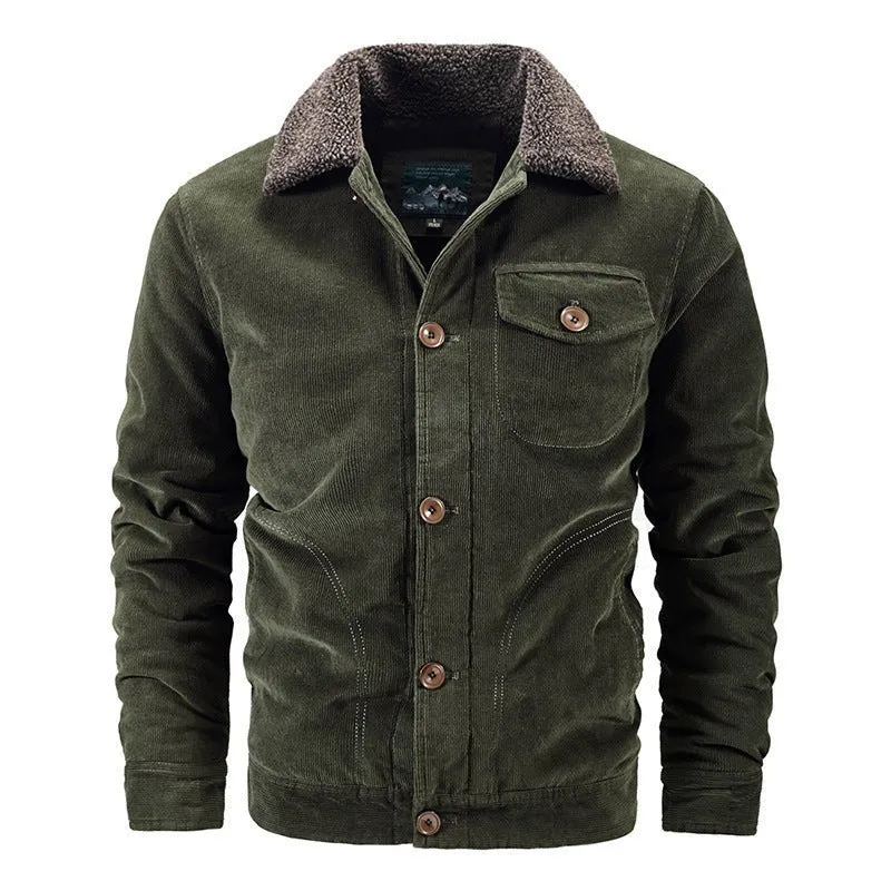 Single Breasted Warm Winter Autumn Jacket For Men