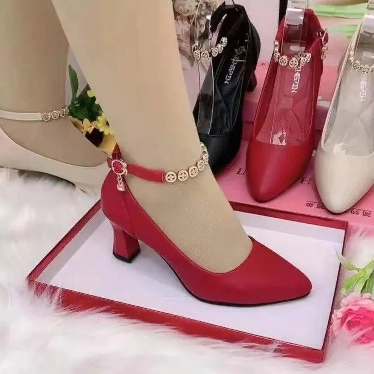 Soft Non-Slip Buckle Shoes