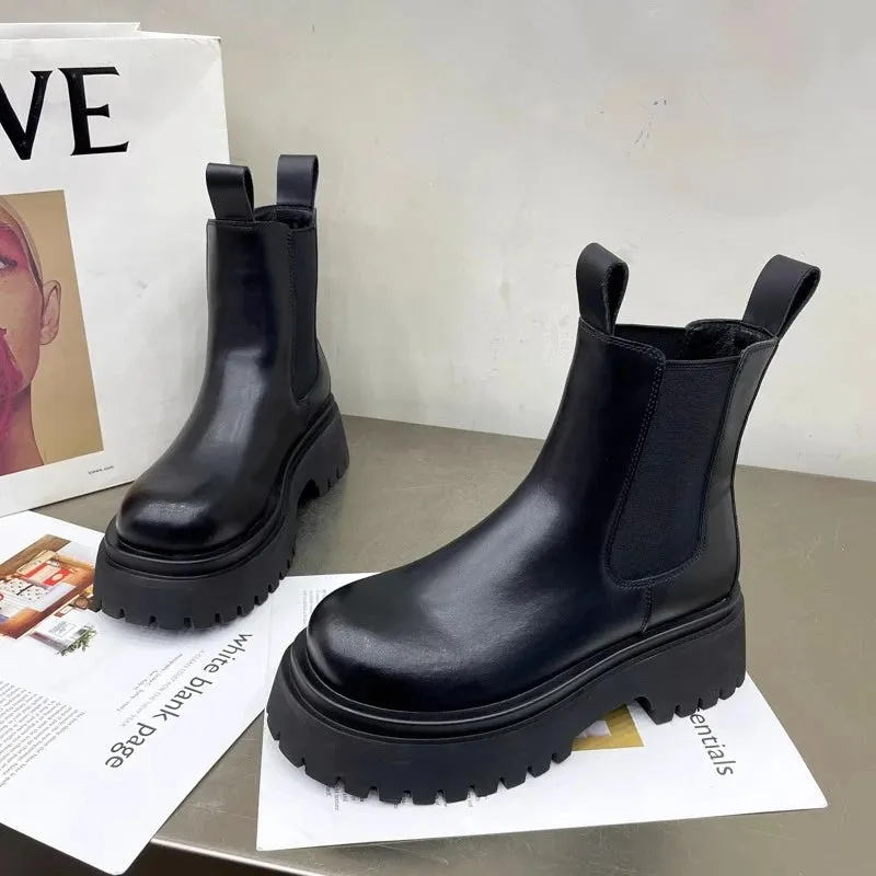 Sohiwoo New Thicken Winter Knight Boots Women Knee High Long Square Heel Boots Retro Thick Motorcycle Boots Black White Botas Mujer