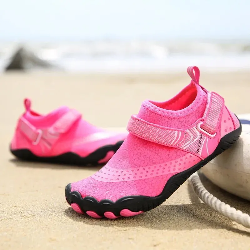 Summer Kids Beach Barefoot Water Shoes - Aqua Swimming Shoes for Boys and Girls