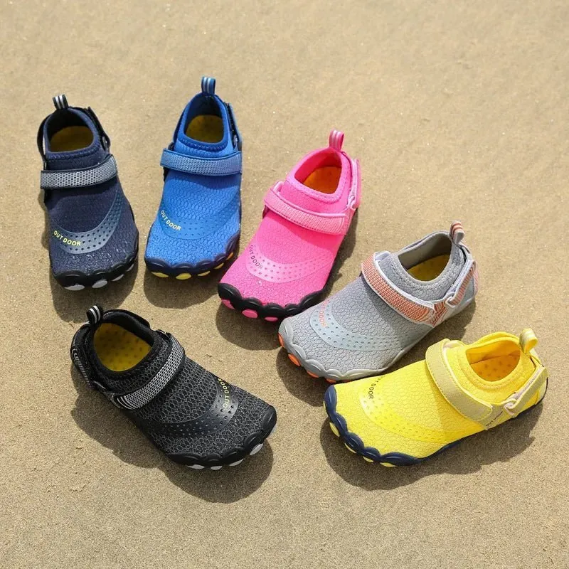 Summer Kids Beach Barefoot Water Shoes - Aqua Swimming Shoes for Boys and Girls