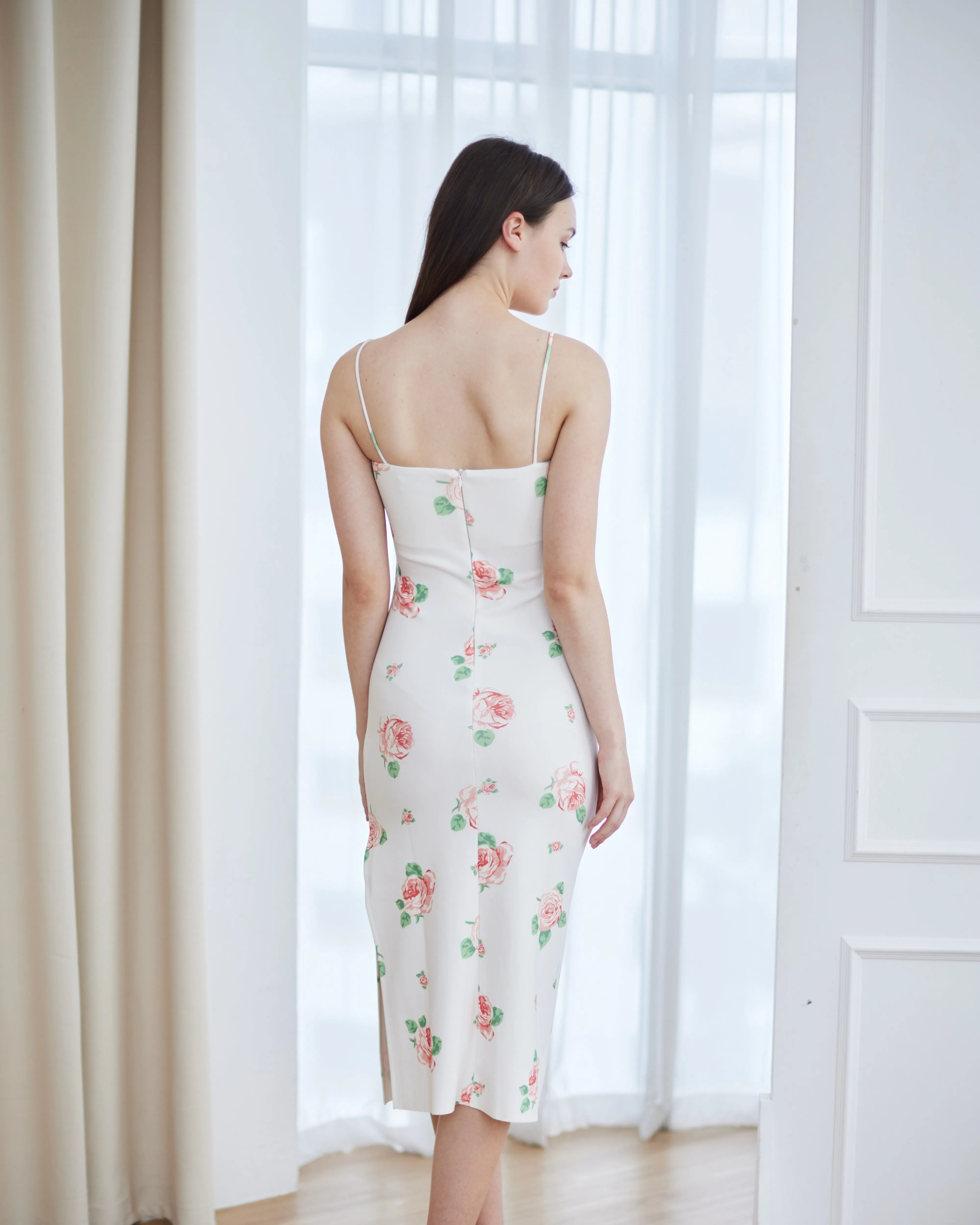 Tallulah Thin Strap Thigh Slit Dress