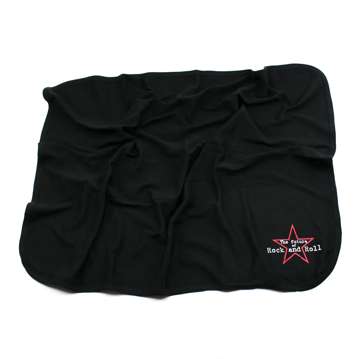 The Future of Rock Black Cotton Swaddling Receiving Blanket