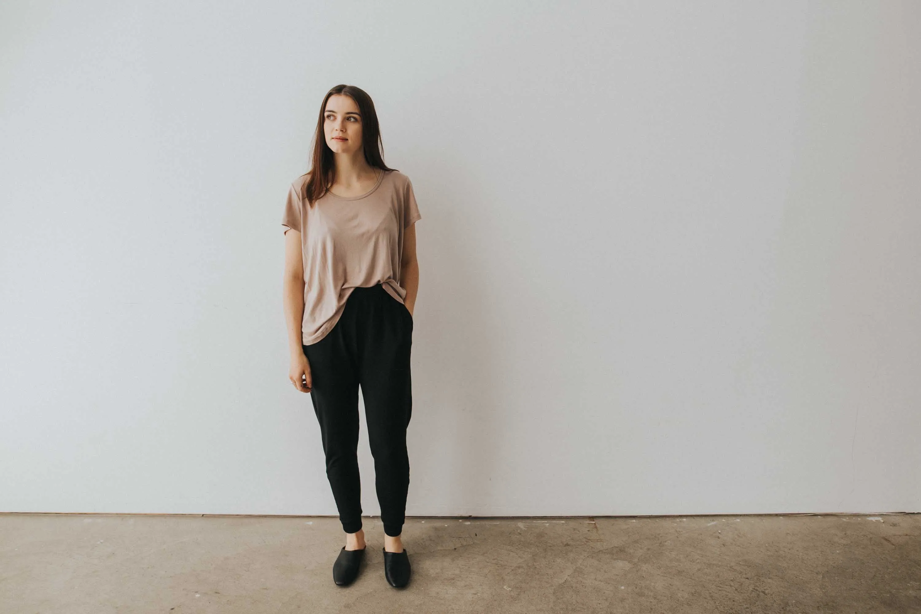 The High Waisted Jogger in black