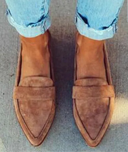 Thick Heel Women's Shoes Mid Heel Single Shoes Casual Pointed Toe | Brodtica.com