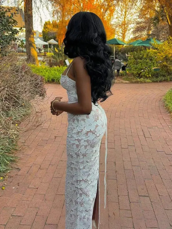 Trendy Victorian Lace Midi Dress for Chic Occasions