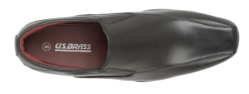 US Brass Mens Office Slip On Twin Gusset Smart Dress Formal Shoes