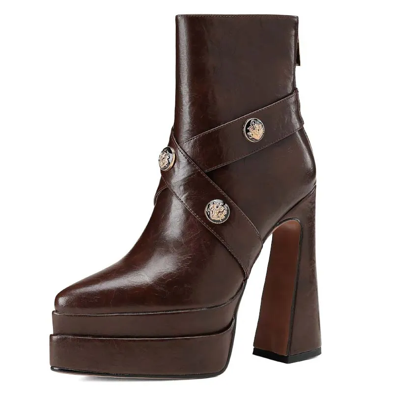USS Shoes Alixa Women's Warm Platform Ankle Boots