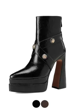 USS Shoes Alixa Women's Warm Platform Ankle Boots