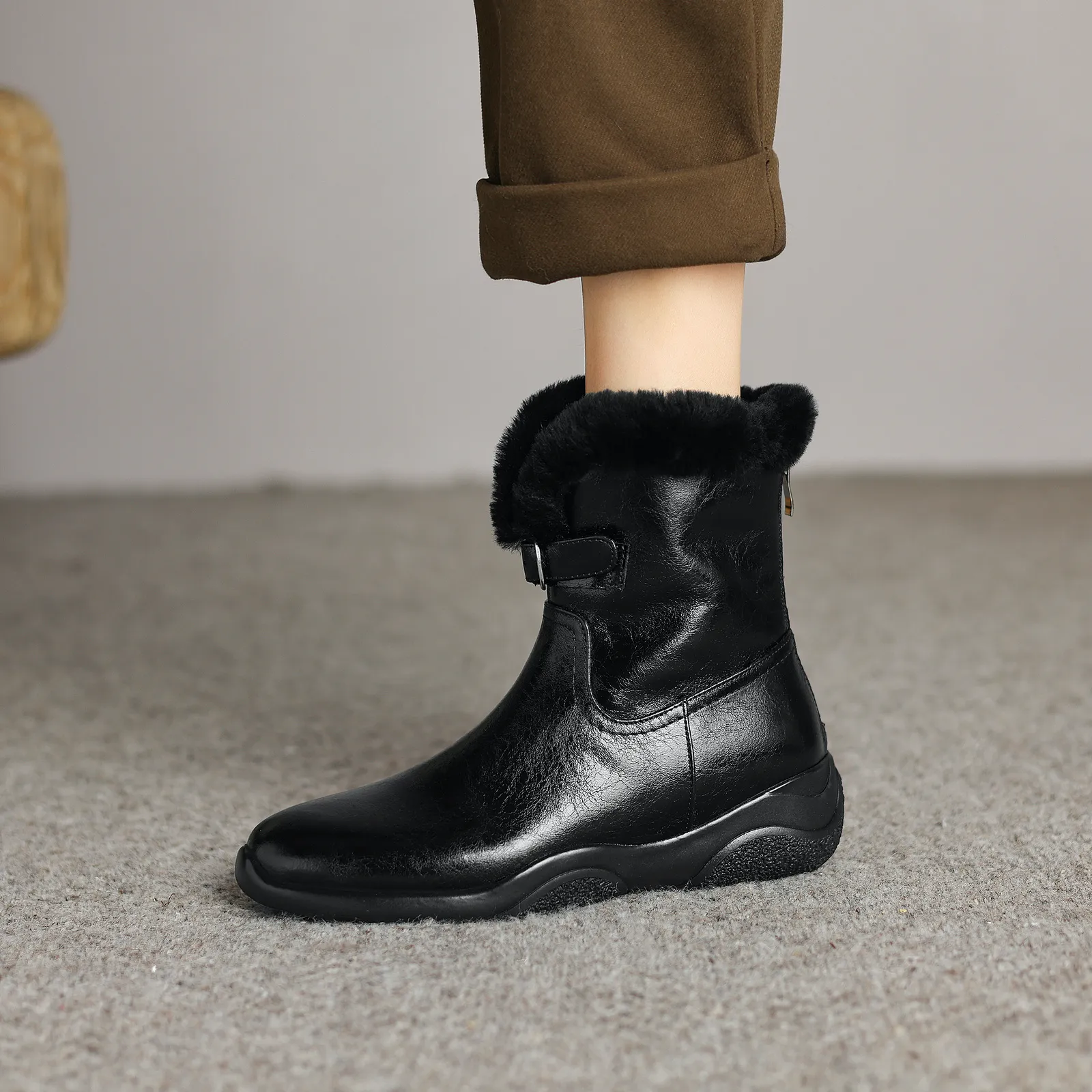 USS Shoes Belen Women's Ankle Wool Leather Boots