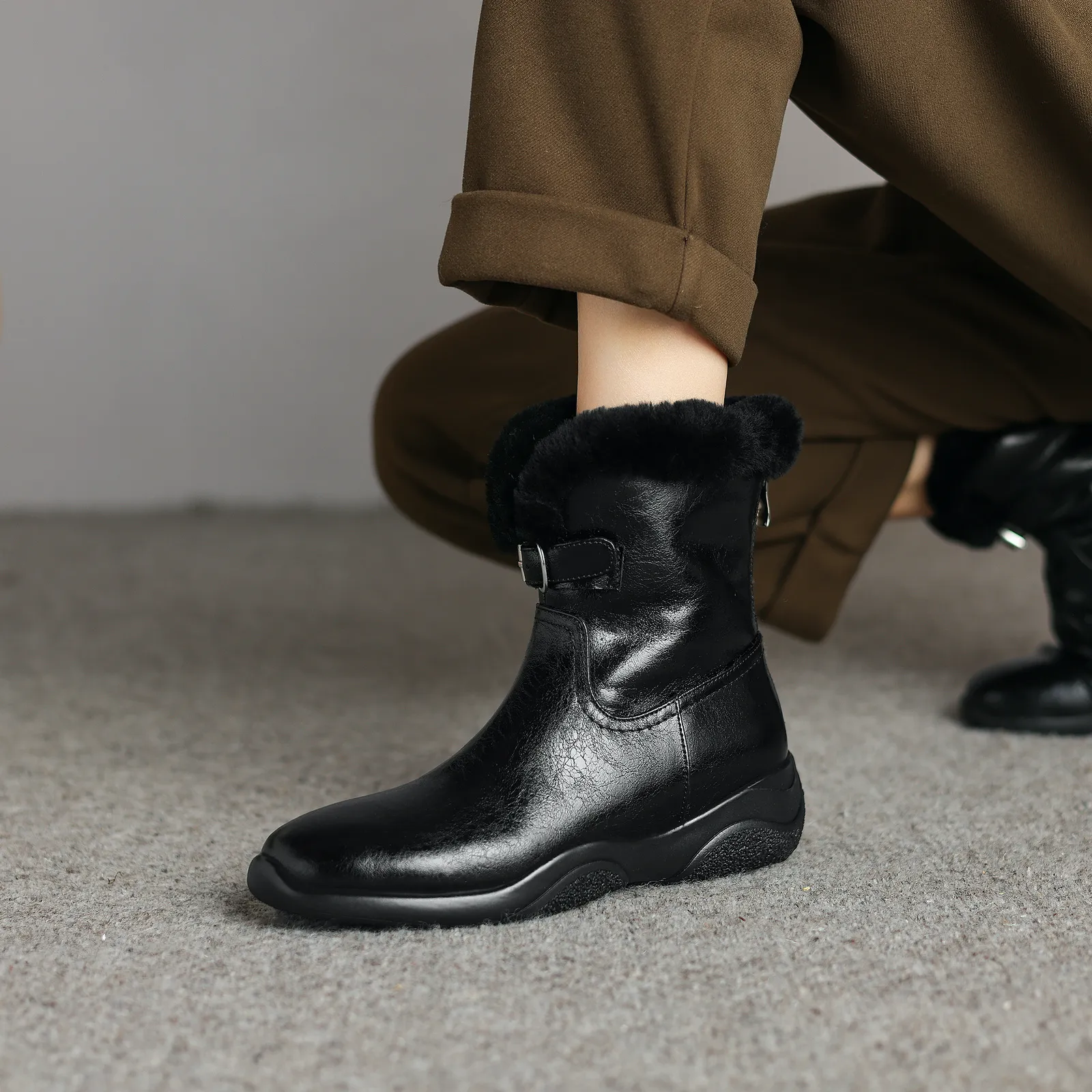 USS Shoes Belen Women's Ankle Wool Leather Boots