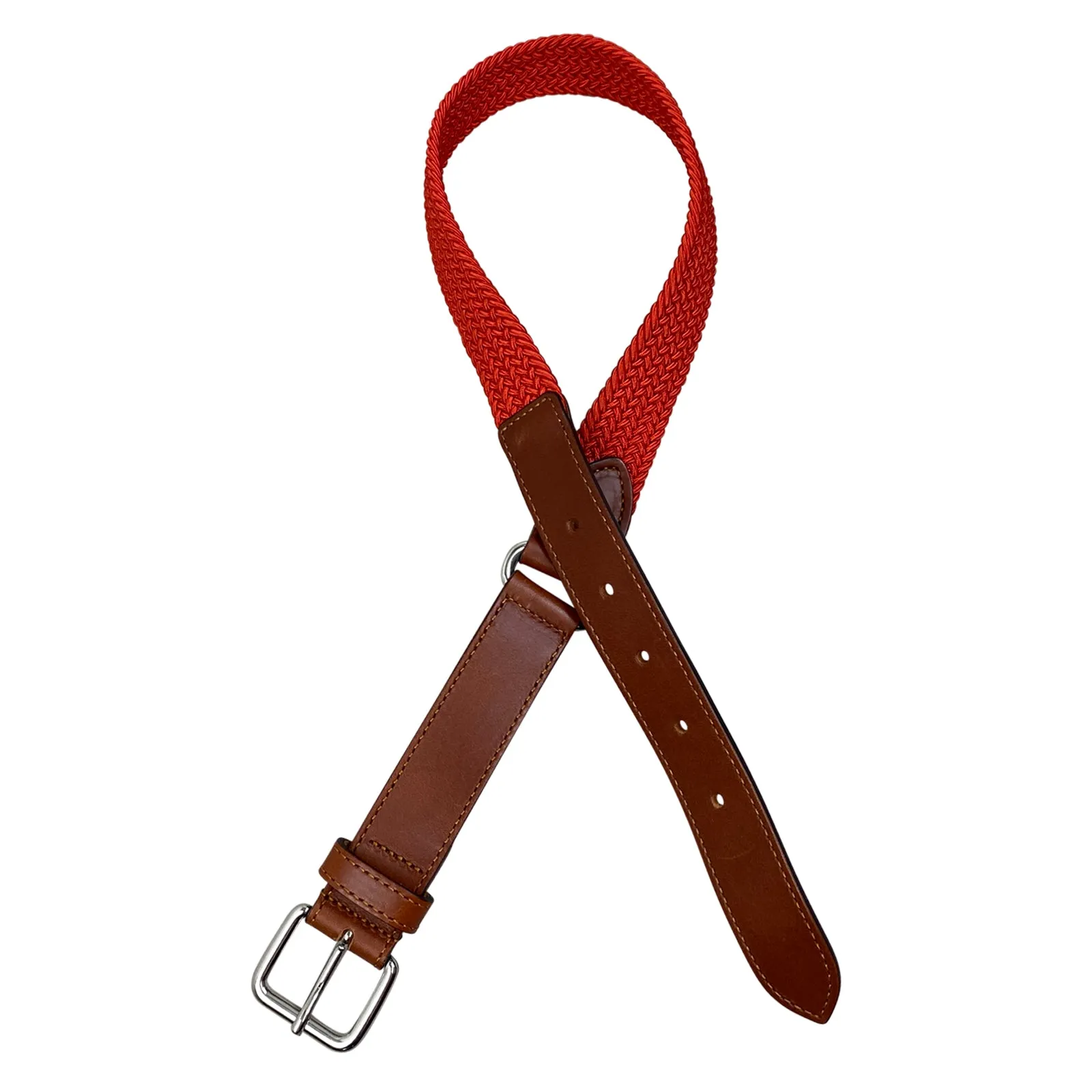 Vestrum 'Colonia' Elastic Belt in Orange/Hazelnut - 70 cm (27") Children"s S/M