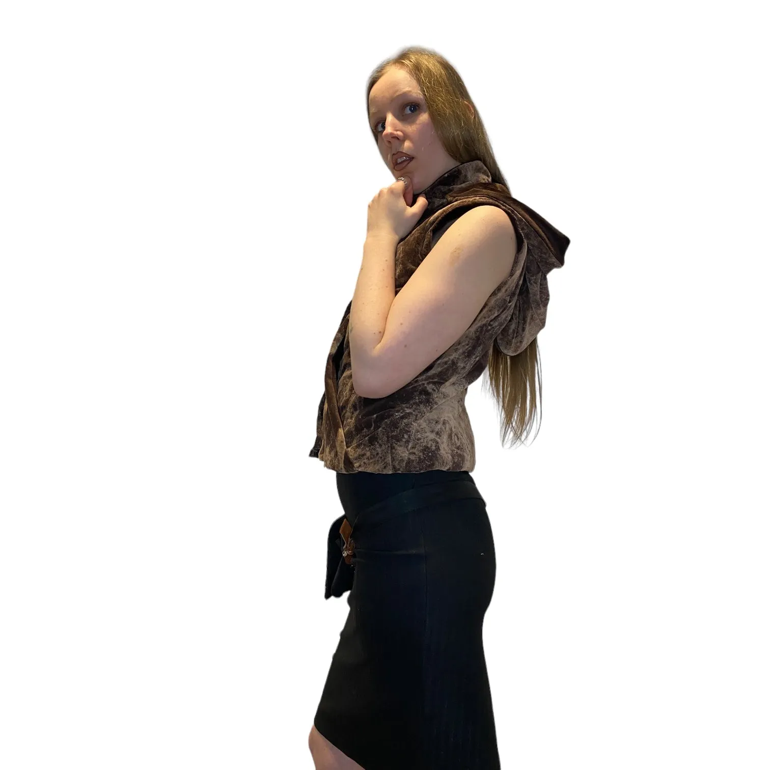 Vintage Grunge Elf Hood Gilet (S)