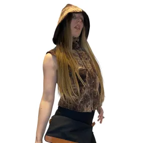 Vintage Grunge Elf Hood Gilet (S)
