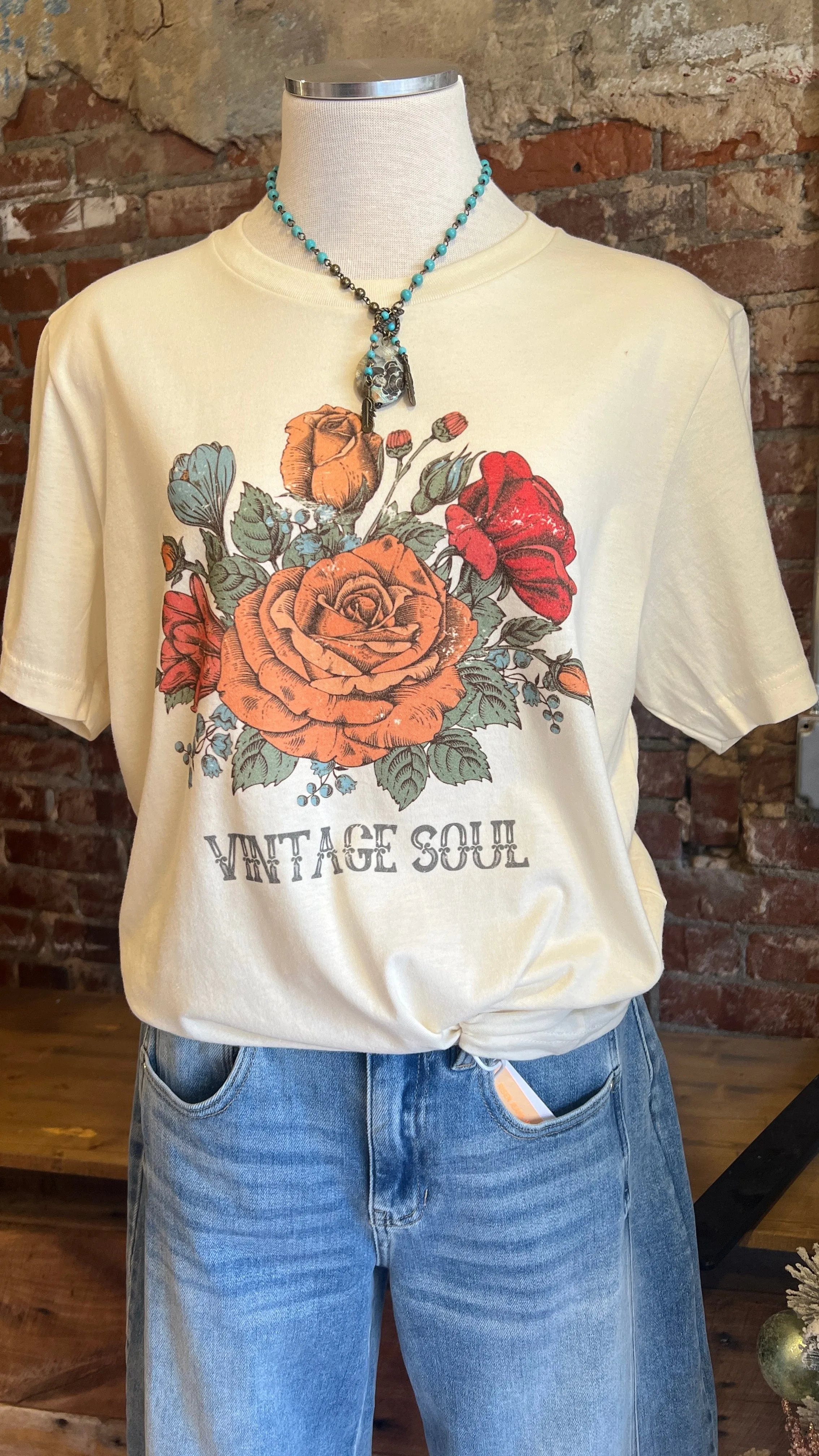 Vintage Soul Floral Graphic Tee