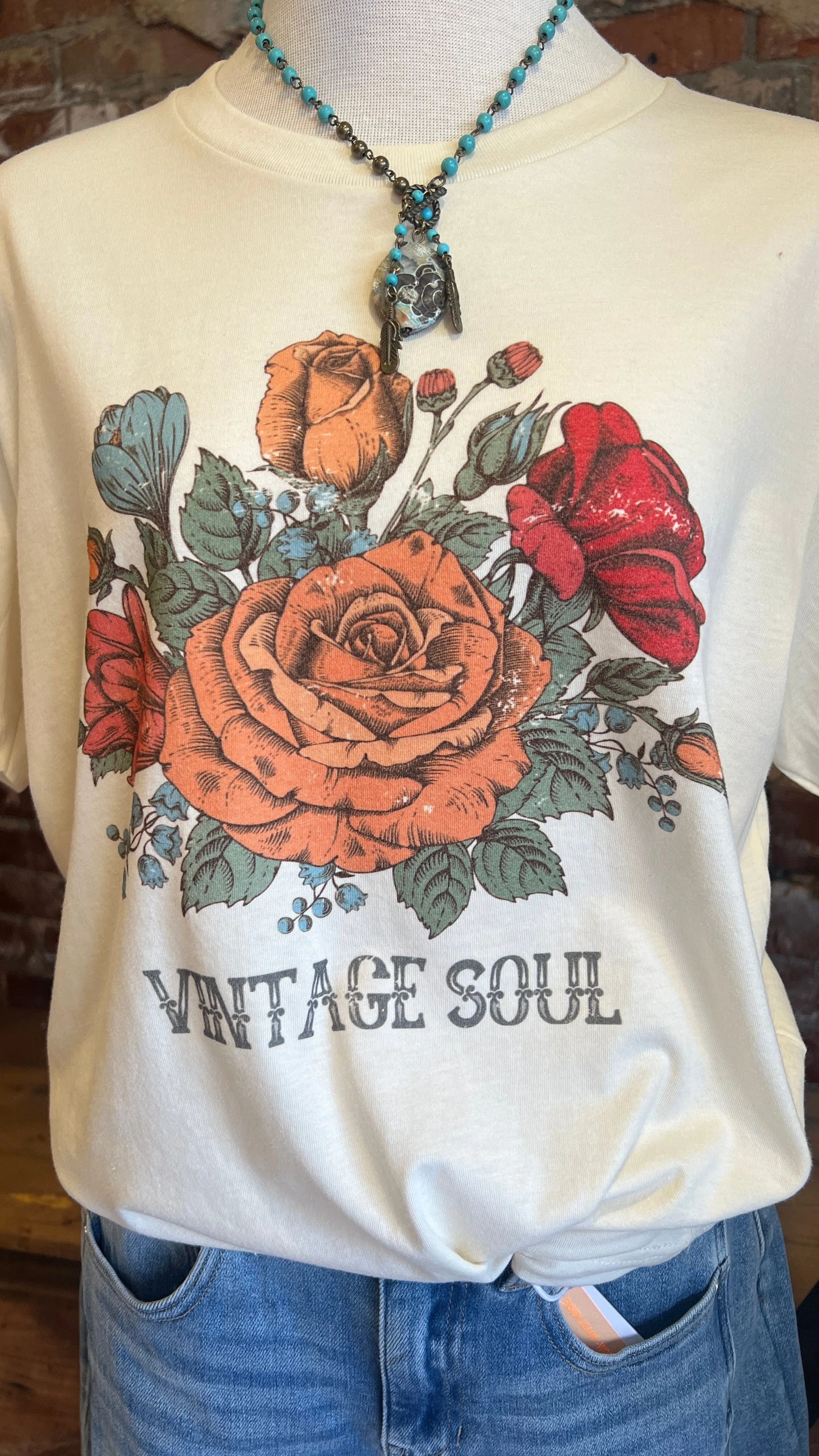 Vintage Soul Floral Graphic Tee
