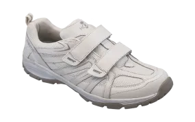 Walker Runner Velcro Double-Strap Sneaker in White CLOSEOUTS