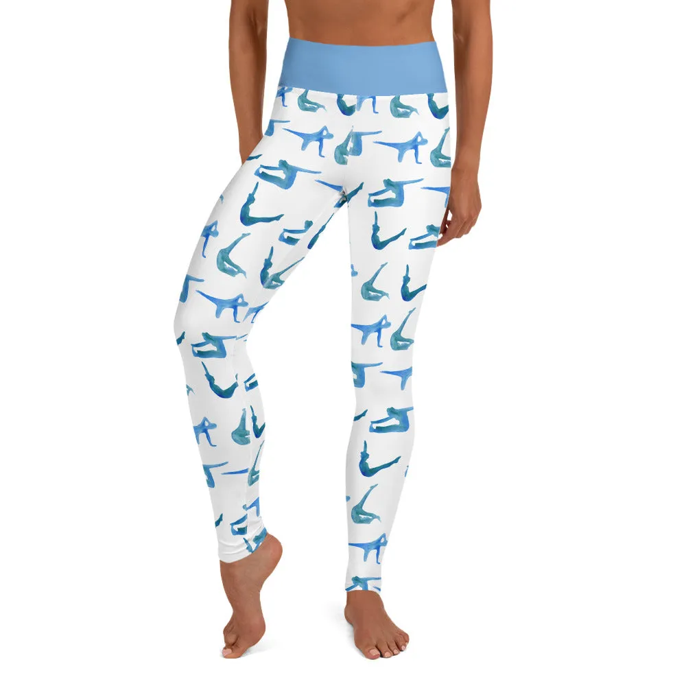 Watercolor Pilates High Waisted Leggings