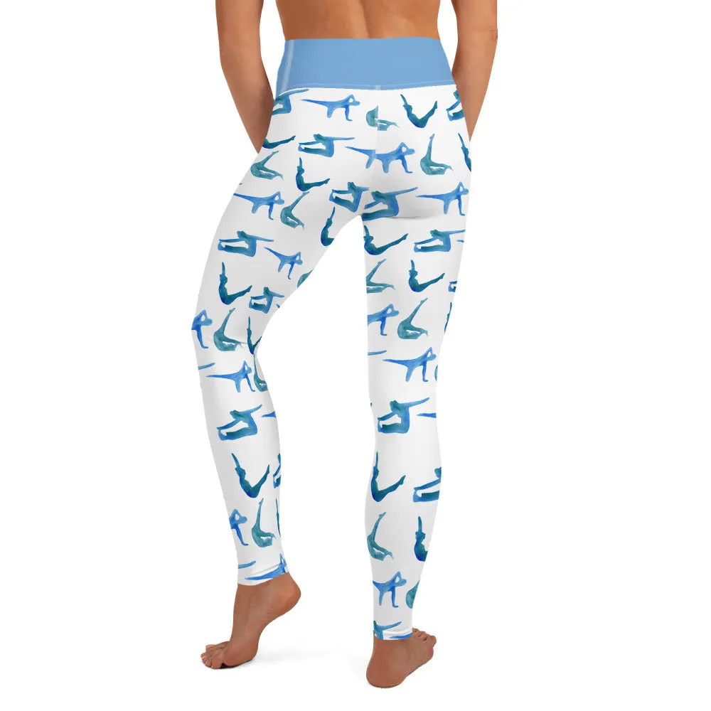 Watercolor Pilates High Waisted Leggings