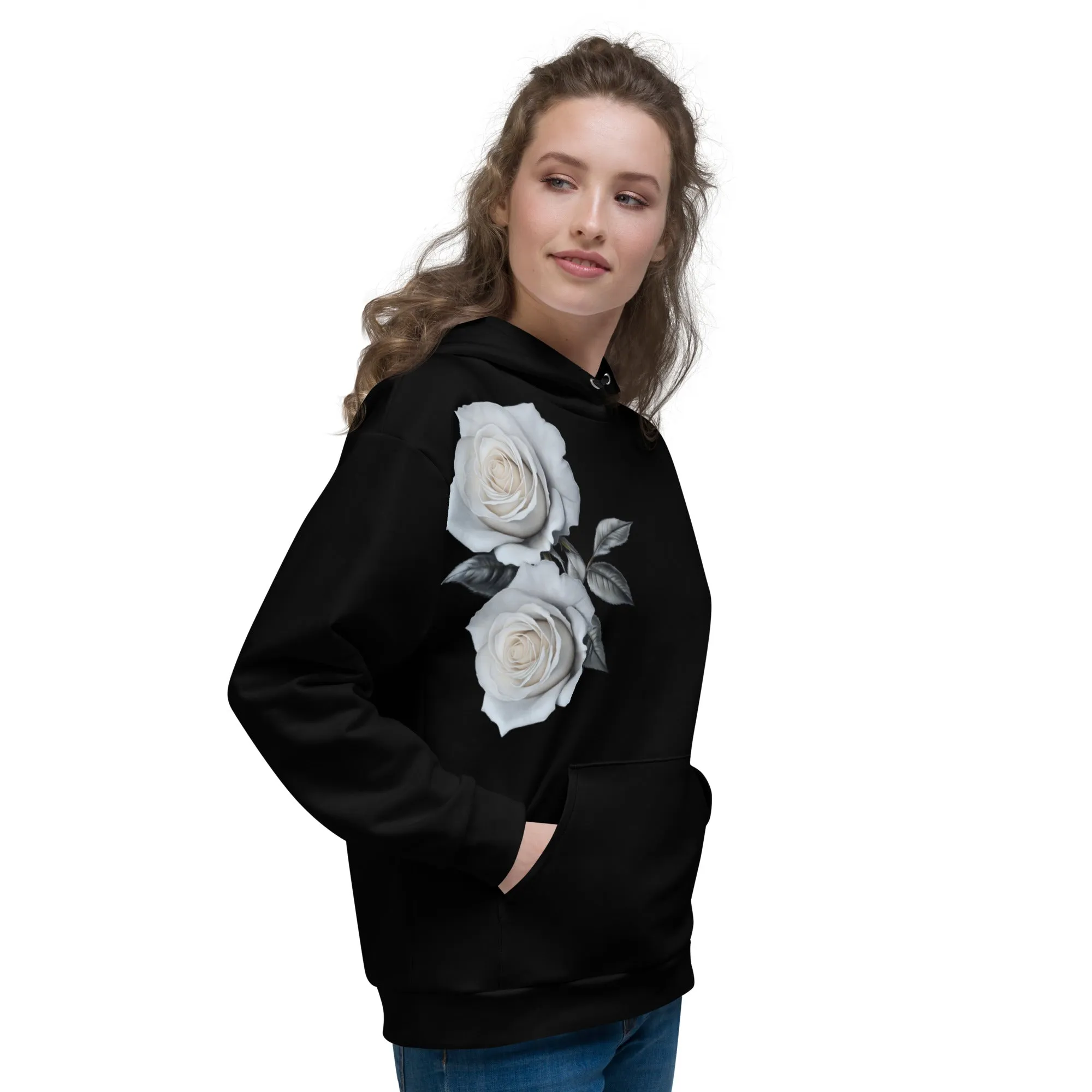White Rose Hoodie