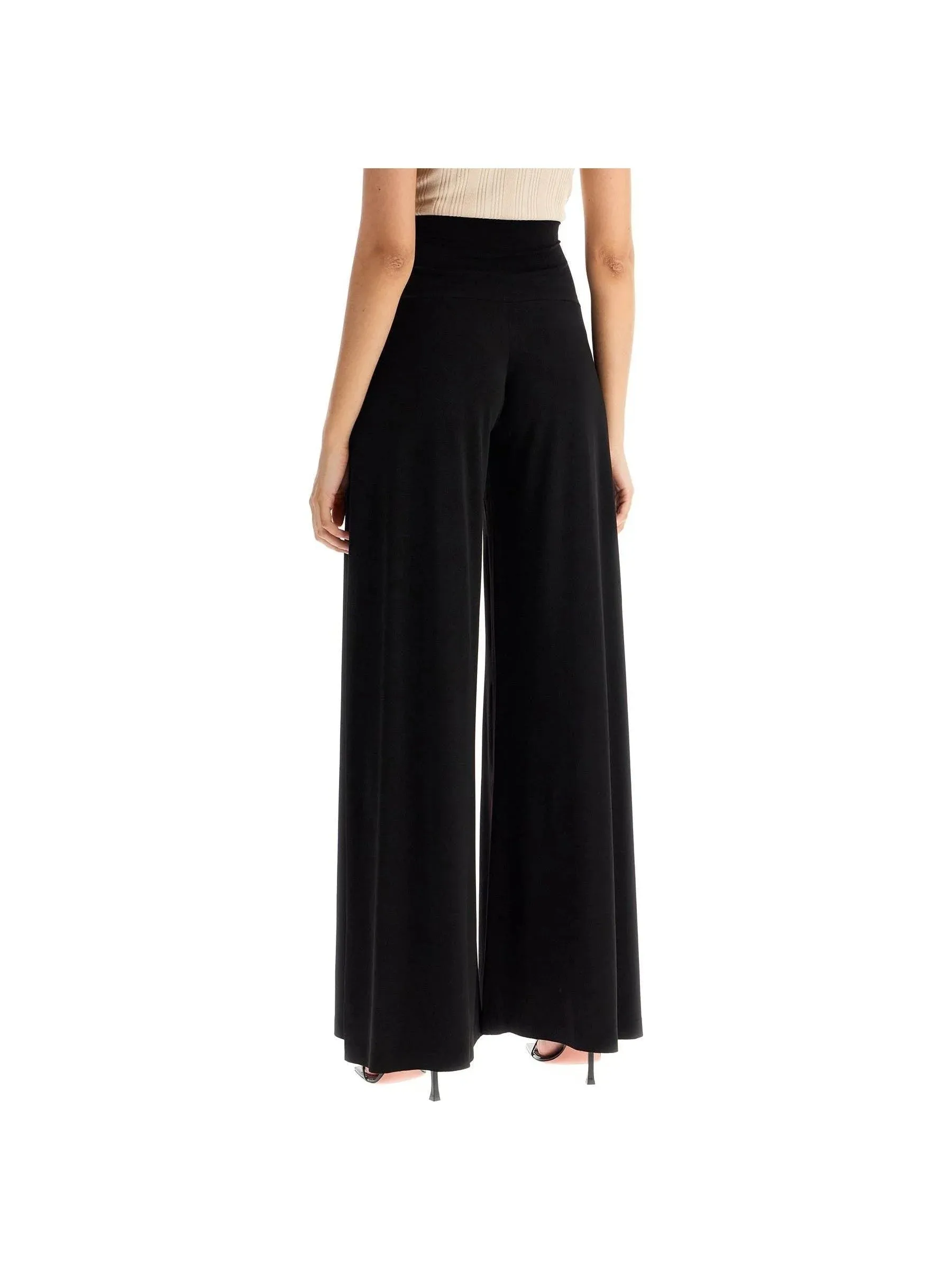 Wide-Leg Lycra Pants