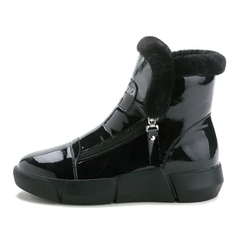 Winter Platform Boots Women Sneakers Shoes Woman High Top Casual Shoes Wedge kodez