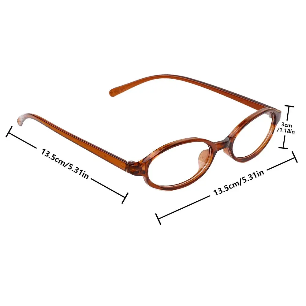 Women Oval Red Frame Glasses Gradient Green Frame Narrow Small Eyeglass Girls Outdoor Wear with Seaside Driving Glasses