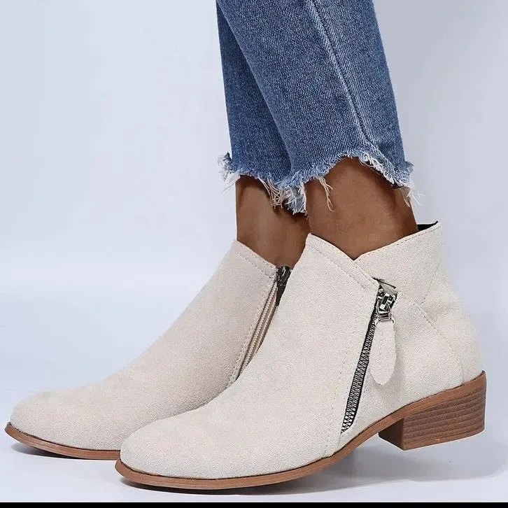 Women's Ankle Boots Autumn Square Heel Boots Platform Sexy Women's Khaki High Heels Shoes 2023 New Fashion Winter Fashion Boots