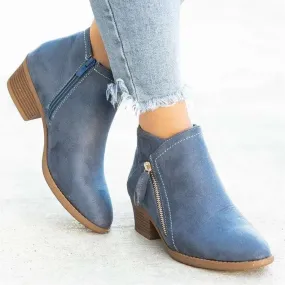 Women's Ankle Boots Autumn Square Heel Boots Platform Sexy Women's Khaki High Heels Shoes 2023 New Fashion Winter Fashion Boots