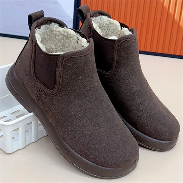 Women's Casual Plush Lined Flat Snow Boots 65891077S