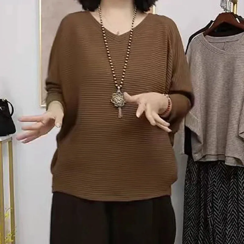 Women's Elegant Trendy Vintage Loose Pullover Tops
