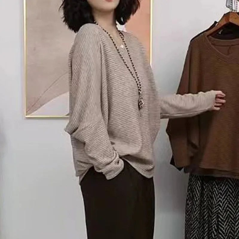 Women's Elegant Trendy Vintage Loose Pullover Tops