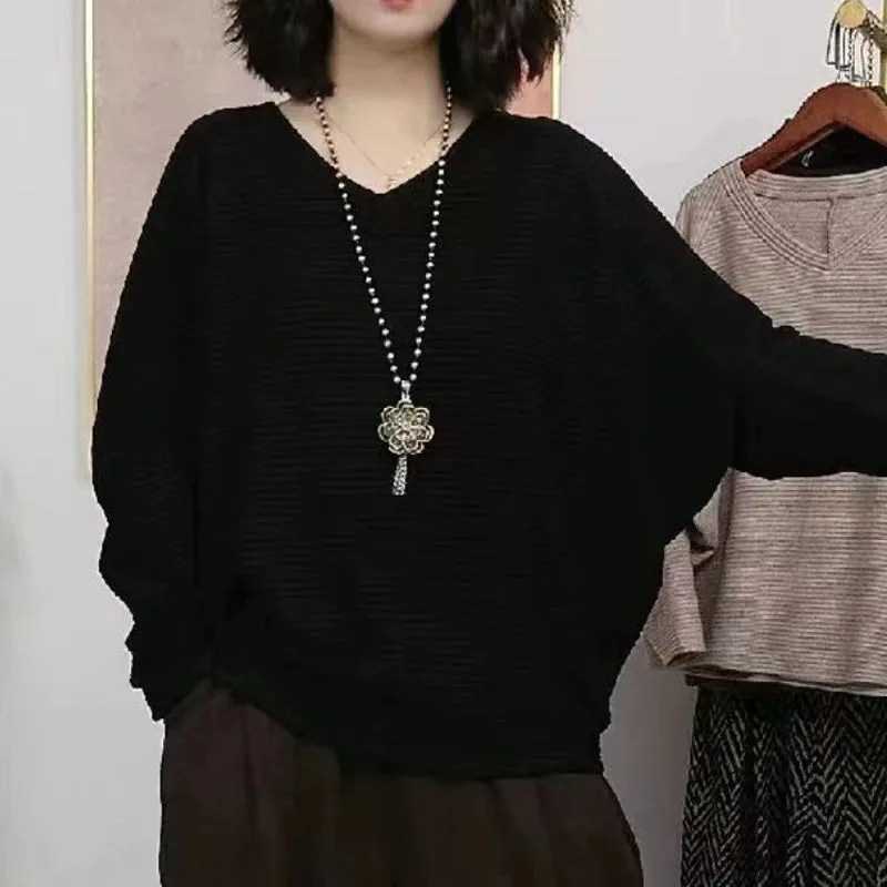 Women's Elegant Trendy Vintage Loose Pullover Tops