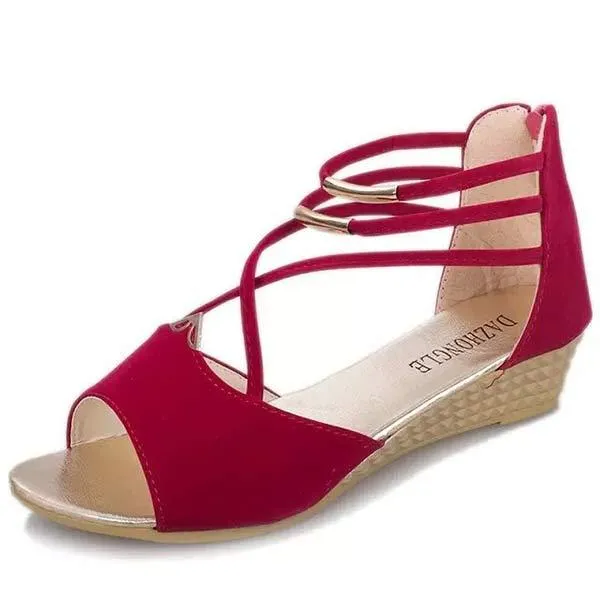 Women'S Fashion Strap Wedge Sandals 85980251