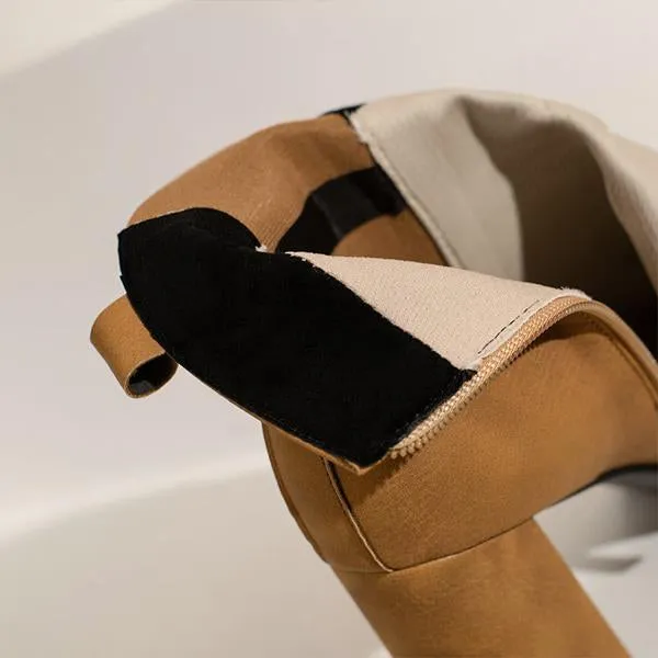 Women's Fashionable Casual Thick Heel Short Boots 56058918S