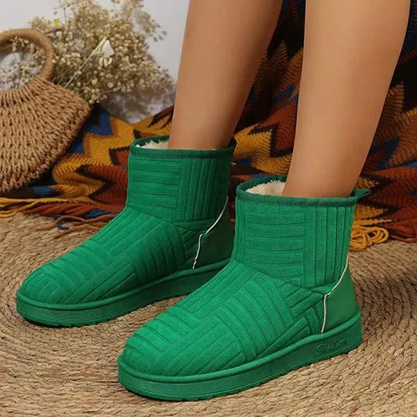 Women's Fleece-Lined Thick Snow Boots 56267324C
