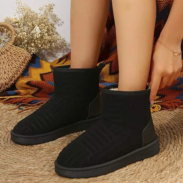 Women's Fleece-Lined Thick Snow Boots 56267324C