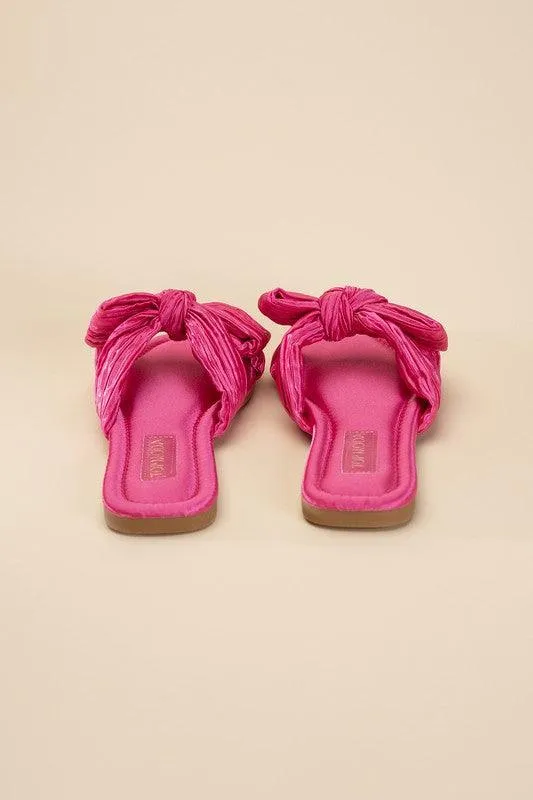 Womens Sandals Style No. Gemma-66 Bow Flat Slides
