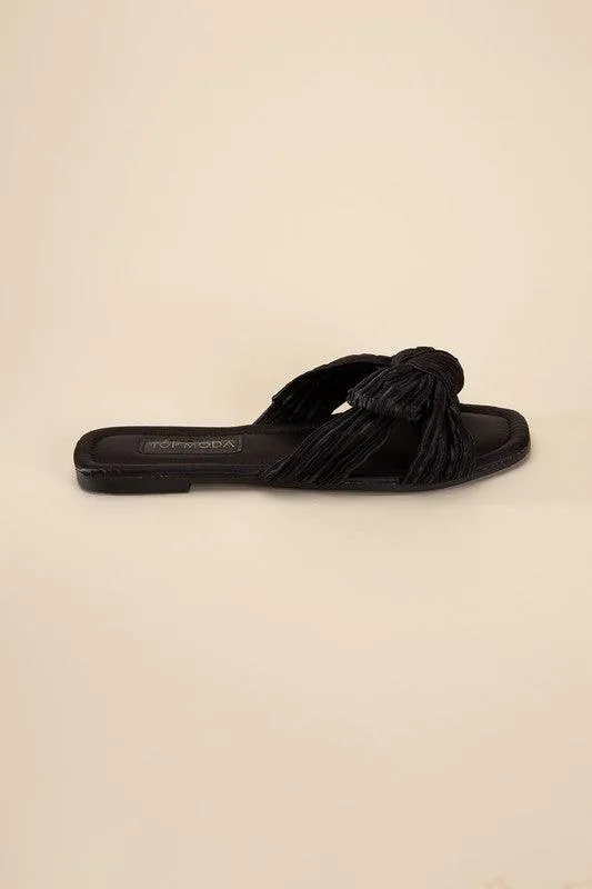 Womens Sandals Style No. Gemma-66 Bow Flat Slides